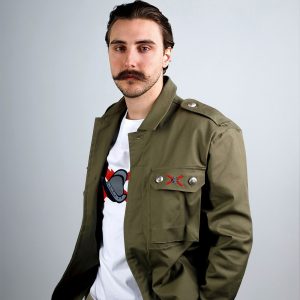 Sahariana Estilo Militar Kaki